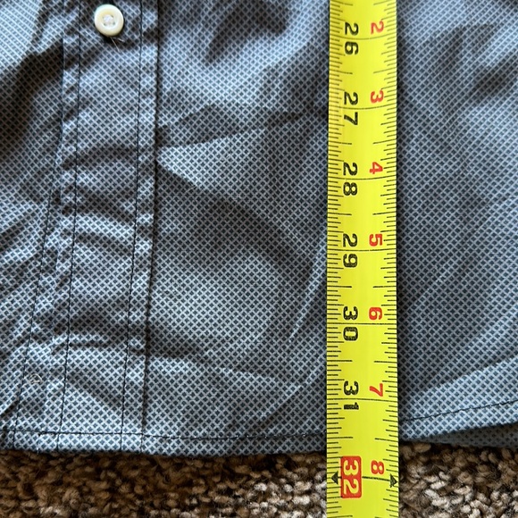 MTAILOR | New Black Button Down Dress Shirt Tailored Fit 17” x 34” - Picture 7 of 8